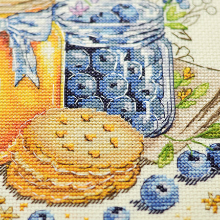 DIY Cross Stitch Kit "Taste of Summer" 7.5x7.5 in