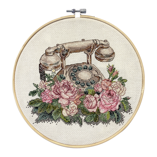 DIY Cross Stitch Kit "Cross-stitch kits Waiting for Your Call " 7.9x6.3 in