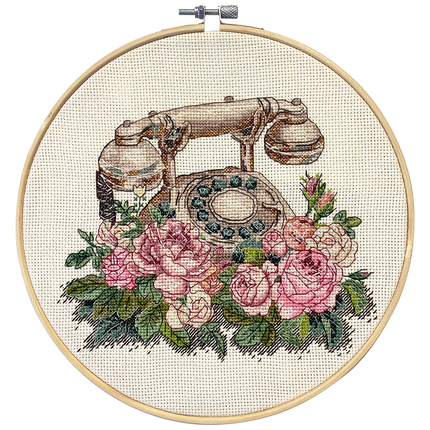 DIY Cross Stitch Kit "Cross-stitch kits Waiting for Your Call " 7.9x6.3 in