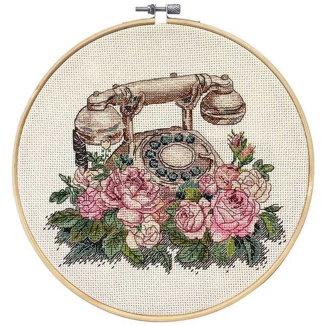 DIY Cross Stitch Kit "Cross-stitch kits Waiting for Your Call " 7.9x6.3 in