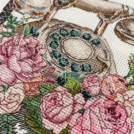 DIY Cross Stitch Kit "Cross-stitch kits Waiting for Your Call " 7.9x6.3 in
