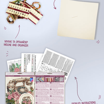 DIY Cross Stitch Kit "Cross-stitch kits Waiting for Your Call " 7.9x6.3 in