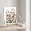 DIY Cross Stitch Kit "Easter bunny waiting" 6.7x9.4 in