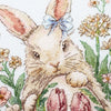 DIY Cross Stitch Kit "Easter bunny waiting" 6.7x9.4 in