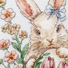 DIY Cross Stitch Kit "Easter bunny waiting" 6.7x9.4 in