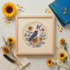 DIY Cross Stitch Kit "The melody of swallows" 9.4x9.4 in