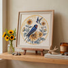 DIY Cross Stitch Kit "The melody of swallows" 9.4x9.4 in