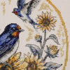 DIY Cross Stitch Kit "The melody of swallows" 9.4x9.4 in