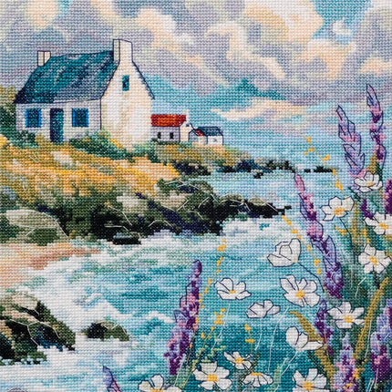 DIY Cross Stitch Kit "When the Sea Is a Dream" 9.1x15.7 in