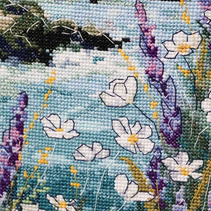 DIY Cross Stitch Kit "When the Sea Is a Dream" 9.1x15.7 in
