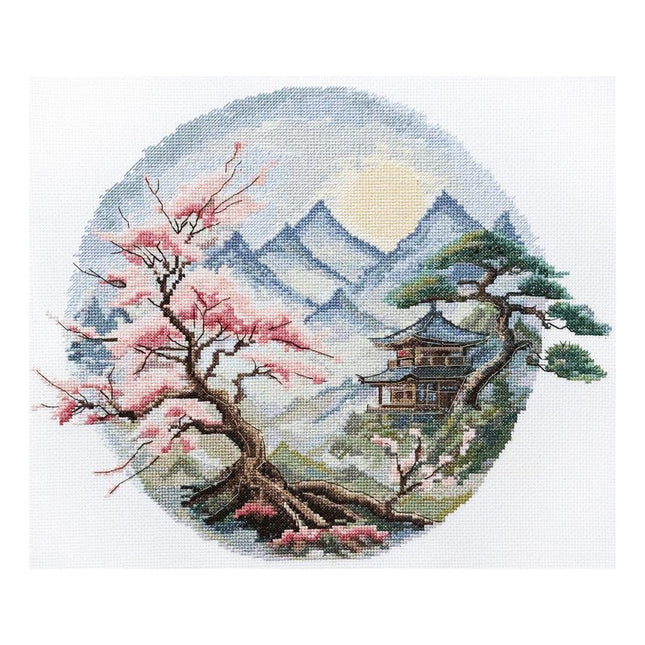 DIY Cross Stitch Kit "A quiet place" 13.4x11.0 in
