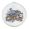 DIY Cross Stitch Kit "The mad tea party" 7.1x6.7 in