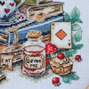 DIY Cross Stitch Kit "The mad tea party" 7.1x6.7 in