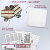 DIY Cross Stitch Kit "The mad tea party" 7.1x6.7 in