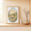 DIY Cross Stitch Kit "The Easter Miracle" 6.7x9.4 in