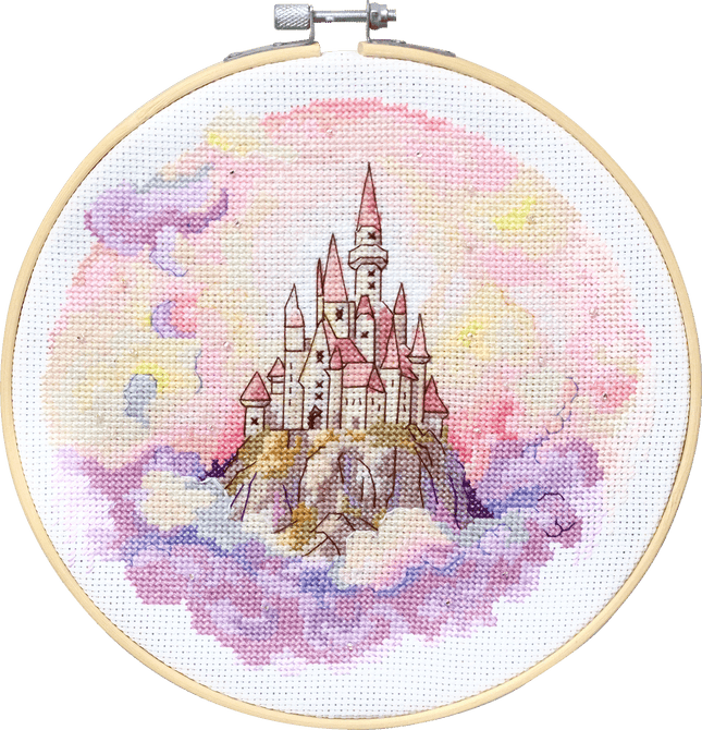 DIY Cross Stitch Kit "Kingdom in the Sky" 7.1x7.1 in
