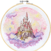 DIY Cross Stitch Kit "Kingdom in the Sky" 7.1x7.1 in
