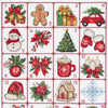 DIY Cross Stitch Kit "Christmas Advent" 11.4x19.7 in