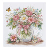 DIY Cross Stitch Kit "Floral mood " 8.3x8.7 in