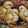 DIY Cross Stitch Kit "Hen in the Yard" 9.1x11.8 in