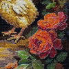 DIY Cross Stitch Kit "Hen in the Yard" 9.1x11.8 in