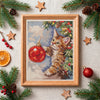 DIY Cross Stitch Kit "Furry rascal" 6.7x8.7 in