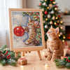 DIY Cross Stitch Kit "Furry rascal" 6.7x8.7 in
