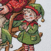 DIY Cross Stitch Kit "Cross-stitch kits A treat for the elves" 15.7x23.6 in