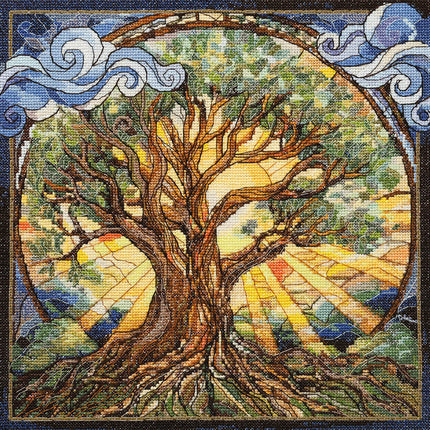 DIY Cross Stitch Kit "Eternal tree" 11.0x11.0 in