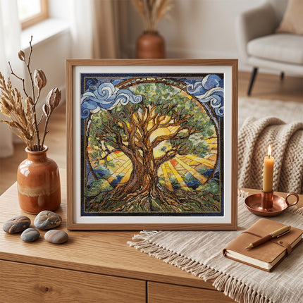 DIY Cross Stitch Kit "Eternal tree" 11.0x11.0 in