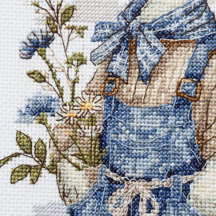DIY Cross Stitch Kit "The yard master" 5.9x9.1 in