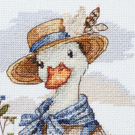 DIY Cross Stitch Kit "The yard master" 5.9x9.1 in