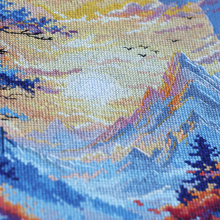 DIY Cross Stitch Kit "Inner Peace" 10.6x15.0 in