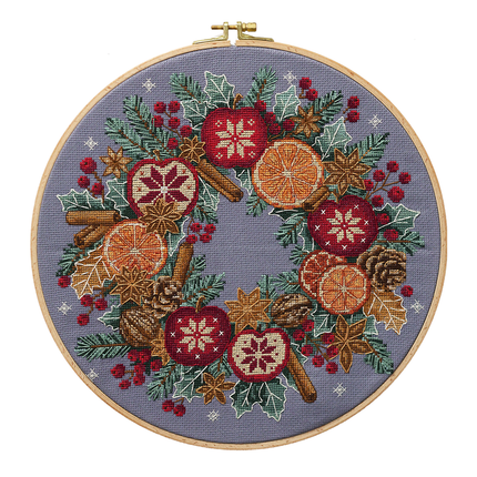 DIY Cross Stitch Kit "Christmas miracles" 11.0x11.0 in