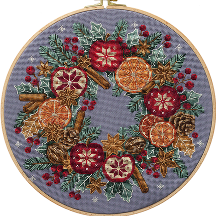 DIY Cross Stitch Kit "Christmas miracles" 11.0x11.0 in