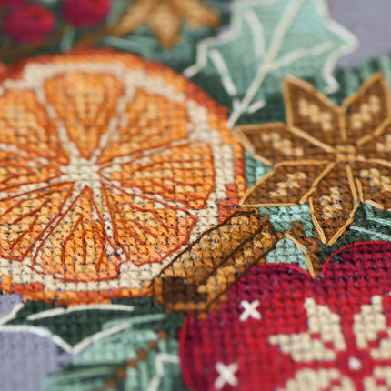DIY Cross Stitch Kit "Christmas miracles" 11.0x11.0 in