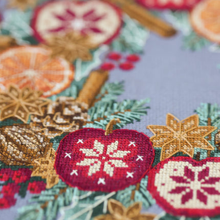 DIY Cross Stitch Kit "Christmas miracles" 11.0x11.0 in