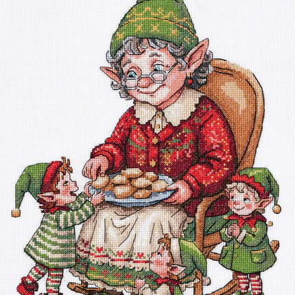 DIY Cross Stitch Kit "Grandma's Treats" 7.5x10.2 in