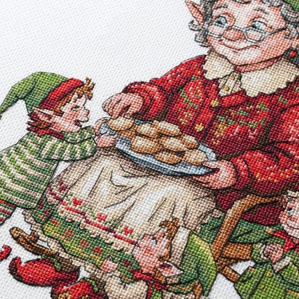 DIY Cross Stitch Kit "Grandma's Treats" 7.5x10.2 in