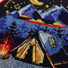 Counted Cross Stitch Kit "Around the campfire"