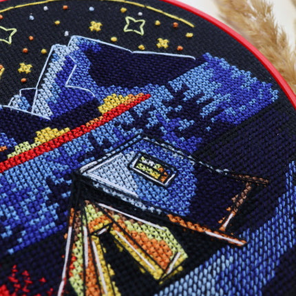 Counted Cross Stitch Kit "Around the campfire"