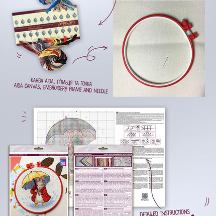 Counted Cross Stitch Kit "Little bunny"