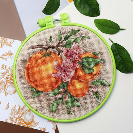 Counted Cross Stitch Kit "Citrus notes"