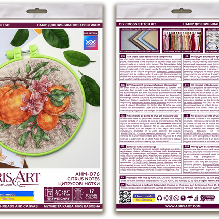 Counted Cross Stitch Kit "Citrus notes"