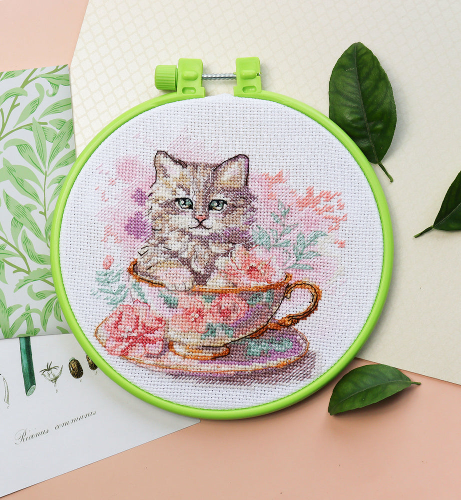 Counted Cross Stitch Kit "Tea party"