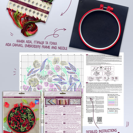 Counted Cross Stitch Kit "Flower dance"