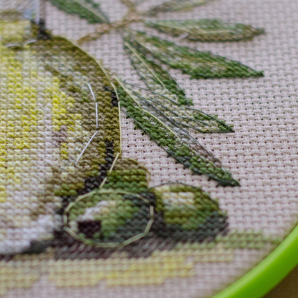 Counted Cross Stitch Kit "Olive aroma"