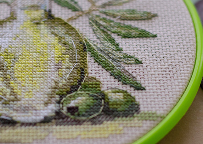Counted Cross Stitch Kit "Olive aroma"