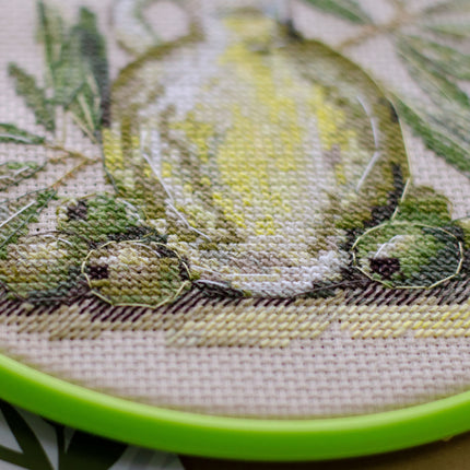 Counted Cross Stitch Kit "Olive aroma"