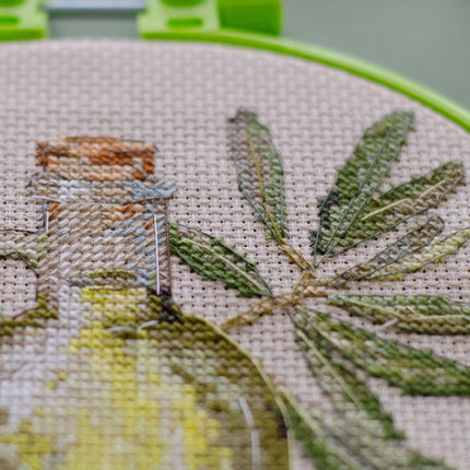 Counted Cross Stitch Kit "Olive aroma"